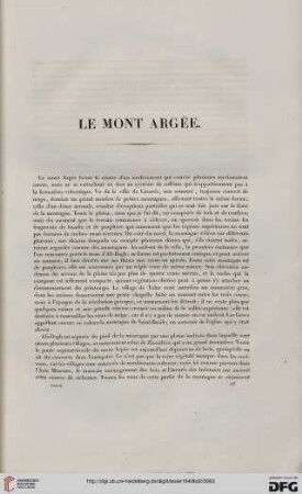 Le Mont Argée