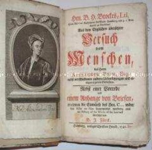 Deutsche Ausgabe von Alexander Popes Essay on Man