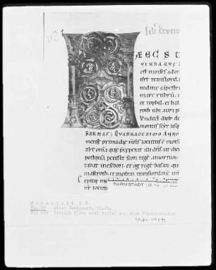 Vetus Testamentum — Initiale H (aec sunt), Folio 47 recto