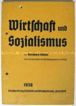 Abhandlung über die nationalsozialistische Wirtschaftspolitik