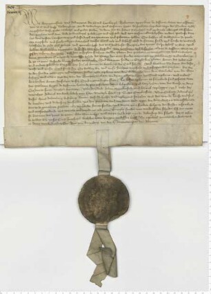 Bürgermeister und Ratsmannen von Lüneburg über die Sülzhilfe der Prälaten und die Gegenleistung der Stadt für die Tilgung der Schulden Lüneburgs.