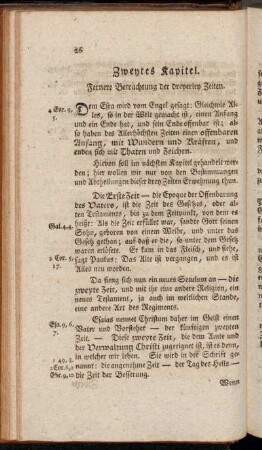 Zweytes Kapitel. Fernere Betrachtung der dreyerley Zeiten.