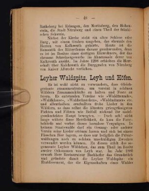 Leyher Waldspitz, Leyh und Höfen.