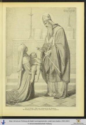 Illustration: Der hl. Blasius.