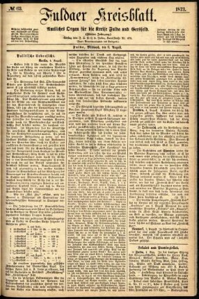 Ausgabe vom Mittwoch, den 06. August 1873.