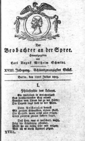 28. Stueck, 12. Julius 1819