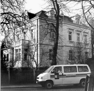 Böhlen-Großdeuben, Hauptstraße 29. Villa (Bezeichnung 1891). Straßenansicht