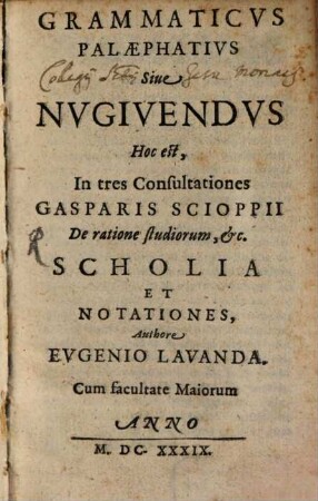 Grammaticus Palaephatius