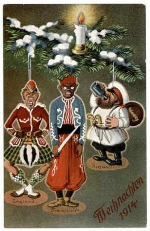Kriegs-Erinnerungs-Karte: Ser.XIV,3 87234 Weihnachten 1914 (verboten)