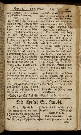 Die Epistel St. Jacobi.