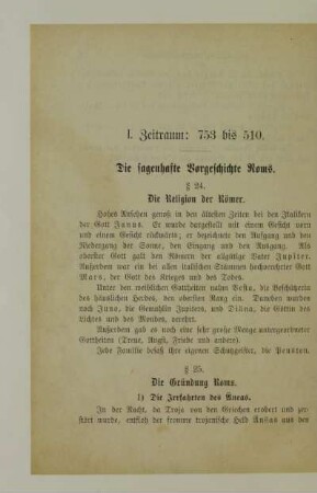 I. Zeitraum: 753 bis 510