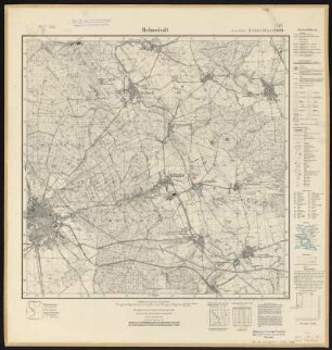Meßtischblatt 3732 : Helmstedt, 1938 : Helmstedt. - Hrsg. 1902, bericht. 1924, einz. Nachtr. 1938, redakt. Änd. 1938. - 1:25000. - [Berlin]: Reichsamt für Landesaufnahme, 1938. - 1 Kt.