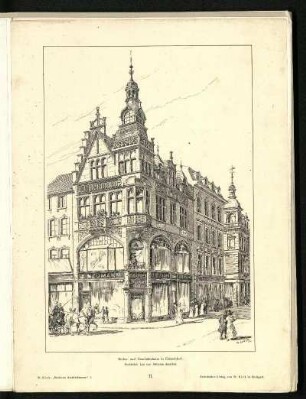 Wohn- und Geschäftshaus in Düsseldorf. Außenansicht.
