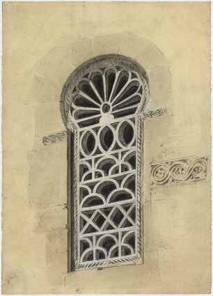 Kirche in Venta de Baños, Ostfenster
