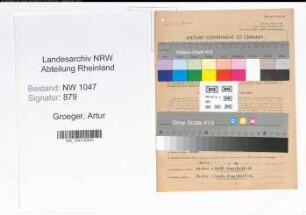 Entnazifizierung Artur Groeger , geb. 16.07.1902 (Lehrer)