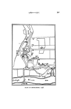 Plan Of Bethlehem, 1758.