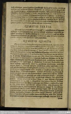Quaestio Tertia