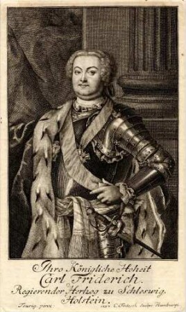 Bildnis von Karl Friedrich (1700-1739) Herzog von Schleswig-Holstein-Gottorf