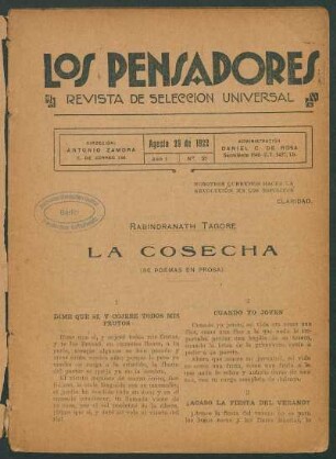 La cosecha : (86 poemas en prosa)