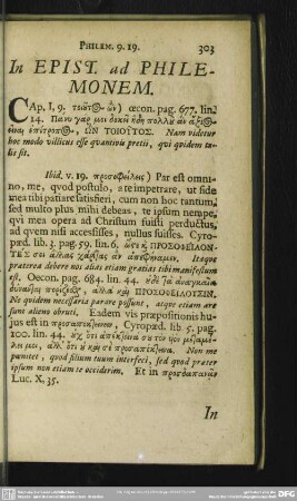In Epist. ad Philemonem