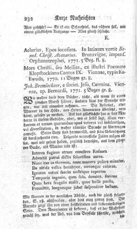 Aelurias, epos iocosum.