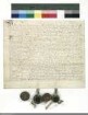 Revers der Brüder Ludwig und Wilhelm Burkhard Schenck zu Schweinsberg bezüglich der Belehnung mit einem Teil des Schlosses, der Stadt und des Gerichts Burghaun durch Bernhard Gustav [Markgraf von Baden-Durlach], Abt von Fulda