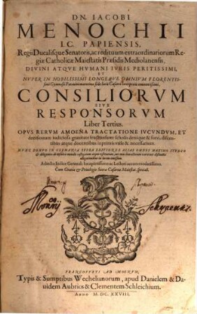 Consiliorum sive Responsorum libri tredecim : cum Indice generali, 3