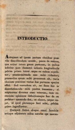 De partu clunibus praeviis : Specimen med. obstetr. inaug.