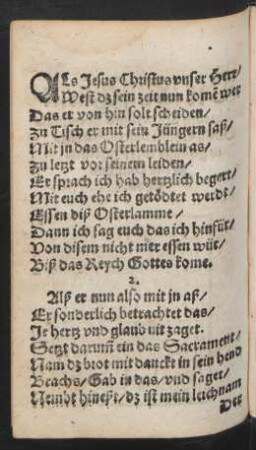 ALs Jesus Christus vnser Herr/ || West dz sein zeit nun kome wer ||
