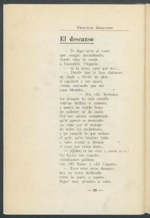 El descanso