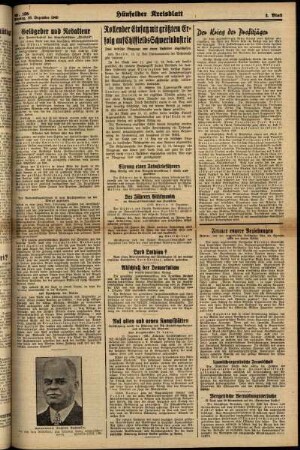 Zweite Ausgabe vom Montag, den 16. Dezember 1940.