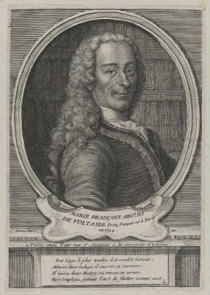 Bildnis des Marie François Arouet de Voltaire