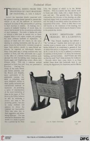 36: Ancient bedsteads and cradles