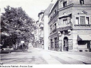 Blick von der Grünanlage an der Schulstraße (Luboldtstraße)