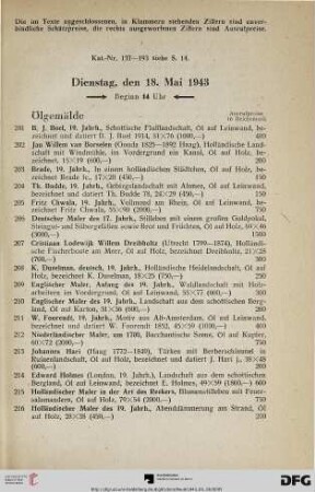 Dienstag, den 18. Mai 1943, Beginn 14 Uhr (Nr. 201-418)