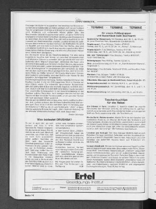 Was bedeutet DRUSHBA?