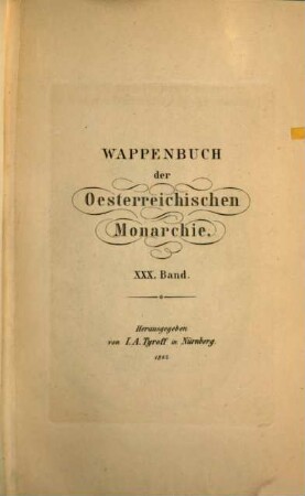 Wappenbuch der Oesterreichischen Monarchie. 30