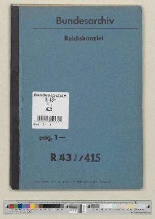Verwaltung und Verwertung reichseigenen Besitzes: Bd. 3