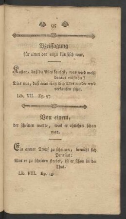 Von einem, der scheinen wollte, was er ohnehin schon war