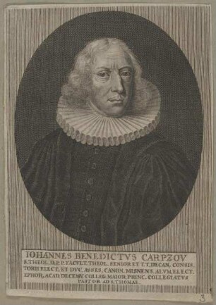 Bildnis des Iohannes Benedictvs Carpzov