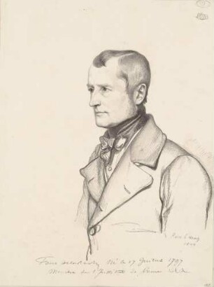 Bildnis Delaroche, Paul (Hippolyte) (1797-1856), Maler