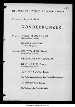 Sonderkonzert