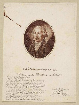 Bildnis von Balthasar Gerhard Schumacher (1755-)