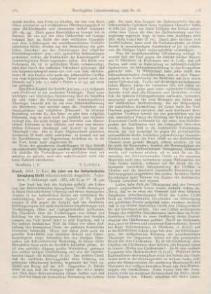 715-717 [Rezension] Staab, Karl, Die Lehre von der stellvertretenden Genugtuung Christi
