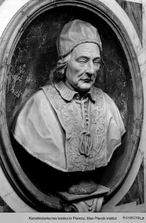 Kenotaph für Papst Clemens XII. (Lorenzo Corsini) : Corsini-Kenotaph: Porträtbüste von Papst Clemens XII.