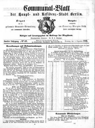 1861,49: No. 49, 1. Dezember 1861