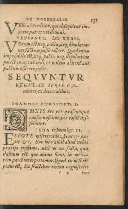 Sequuntur Regulae Iuris Canonici ex decretalibus.