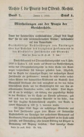 1. Januar 1860 -1. Februar 1861 = Stück 1-23