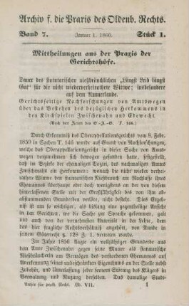 1. Januar 1860 -1. Februar 1861 = Stück 1-23
