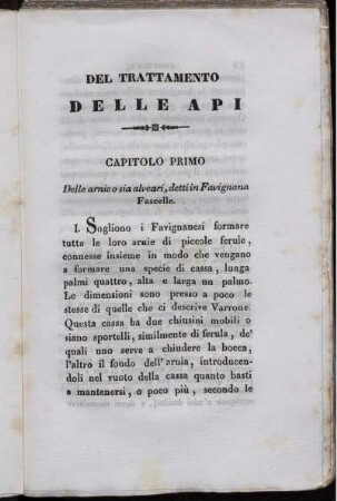 Capitolo Primo.